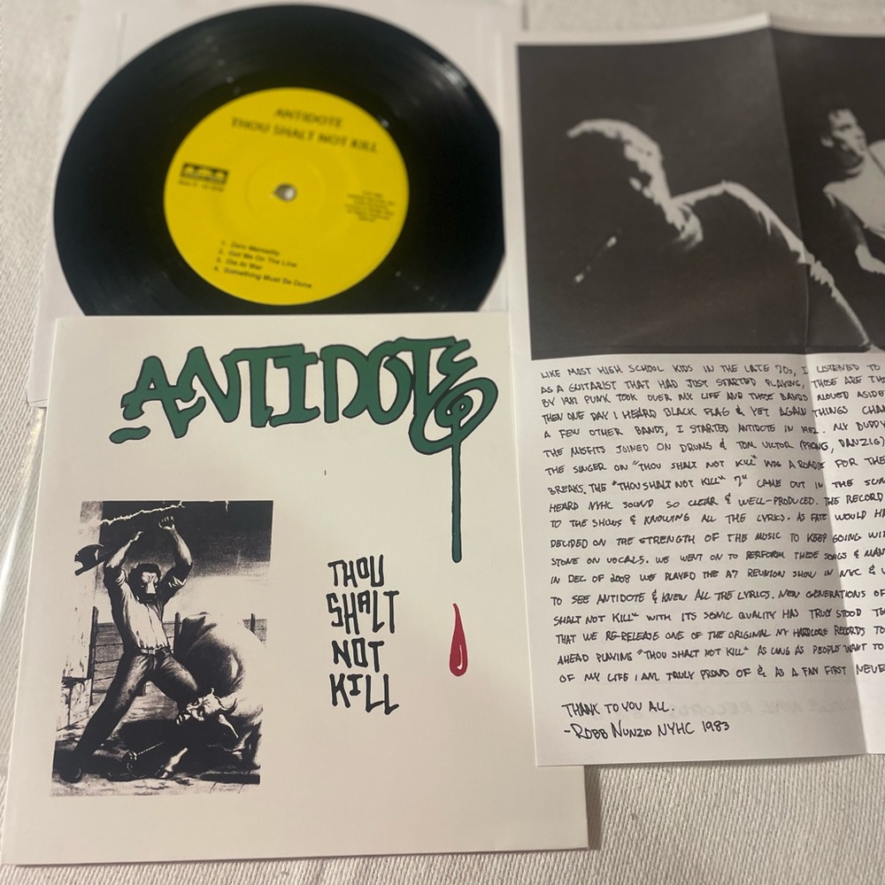 Antidote - Thou Shalt Not Kill (Yellow Label) Vinyl Record
